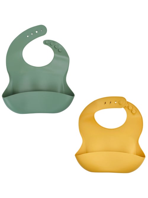 LOT DE 2 BAVOIRS SILICONE - Kiabi