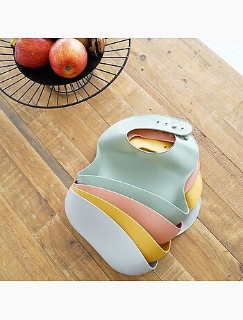 Lot de 2 bavoirs silicone