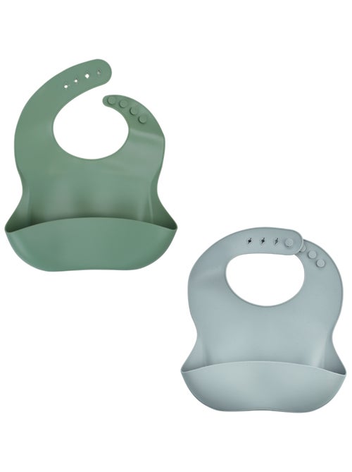 LOT DE 2 BAVOIRS SILICONE - Kiabi