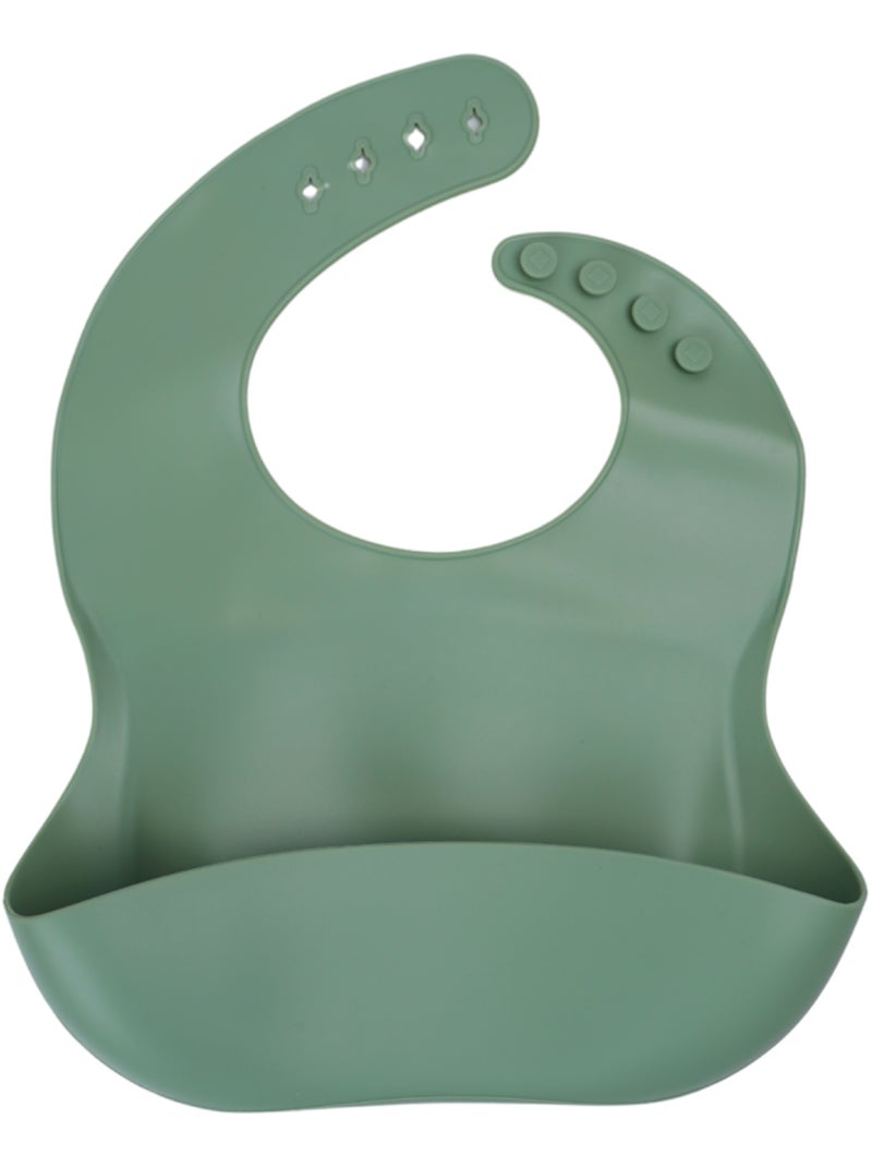 LOT DE 2 BAVOIRS SILICONE Vert - Kiabi