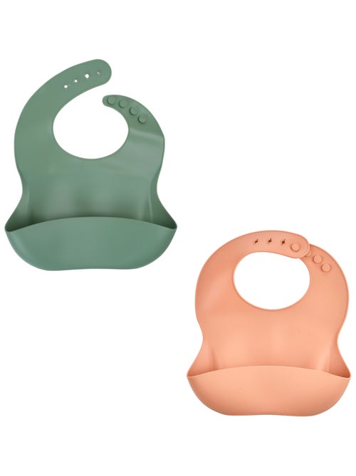 LOT DE 2 BAVOIRS SILICONE - Kiabi