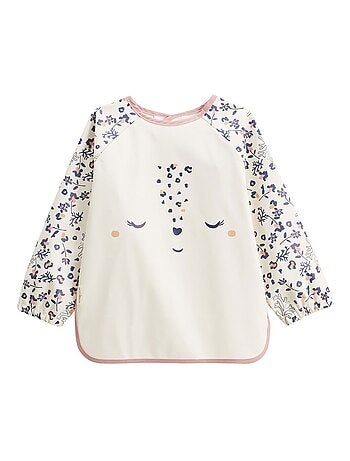 Lot de 2 bavoirs tablier manches longues Céleste