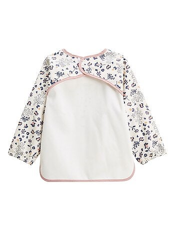 Lot de 2 bavoirs tablier manches longues Céleste