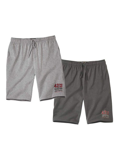Lot de 2 Bermudas Détente West Coast  - ATLAS FOR MEN - Kiabi