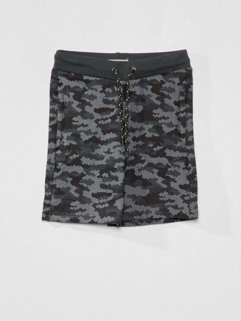 Lot de 2 bermudas en molleton Gris foncé - Kiabi