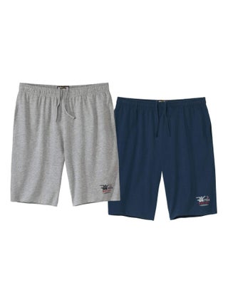 Lot de 2 Bermudas Jersey Running   - ATLAS FOR MEN