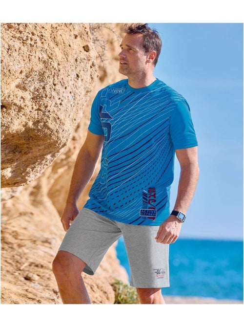 Lot de 2 Bermudas Jersey Running   - ATLAS FOR MEN - Kiabi
