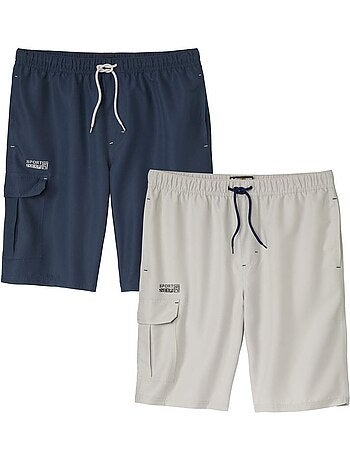 Lot de 2 bermudas microfibre confort - atlas for men