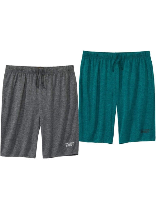 Lot de 2 bermudas sport chinés - atlas for men - Kiabi Lot de 2 bermudas sport chinés - atlas for men - Kiabi