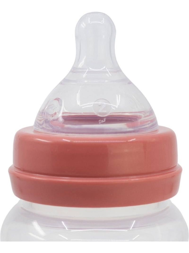 Lot de 2 biberon 360 ml tetine silicone debit 3 positions minnie collector Rose - Kiabi