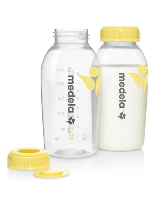 Lot de 2 biberons de recueil Medela 150 ml - Conservation lait maternel - Kiabi