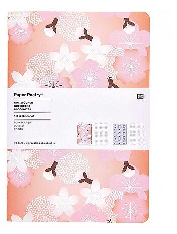 Lot de 2 bloc a notes Sakura DIN A5