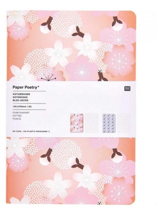 Lot de 2 bloc a notes Sakura DIN A5
