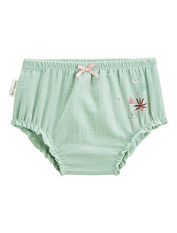 Lot de 2 bloomers bébé en gaze de coton Arya