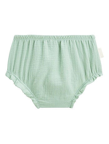 Lot de 2 bloomers bébé en gaze de coton Arya