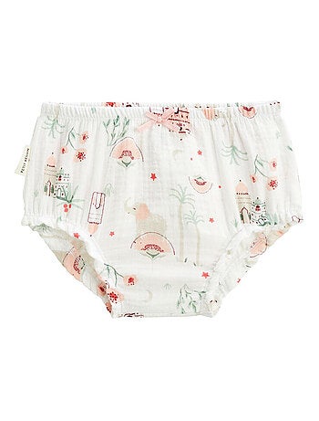 Lot de 2 bloomers bébé en gaze de coton Arya