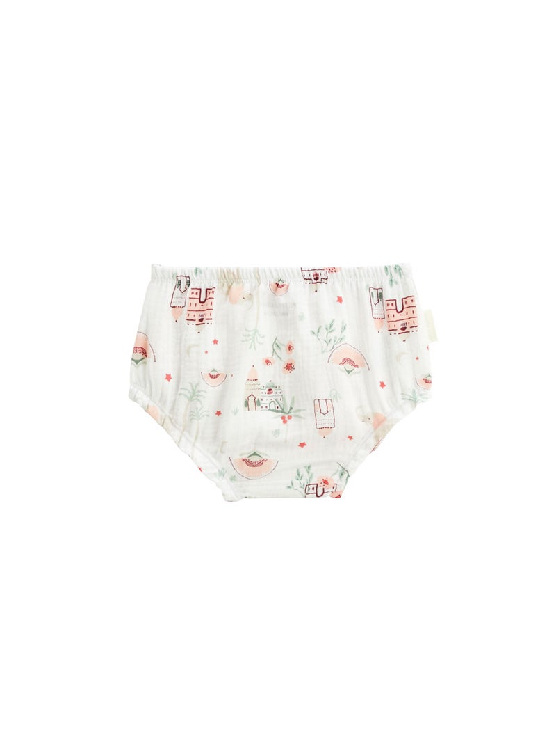Lot de 2 bloomers bébé en gaze de coton Arya Vert - Kiabi