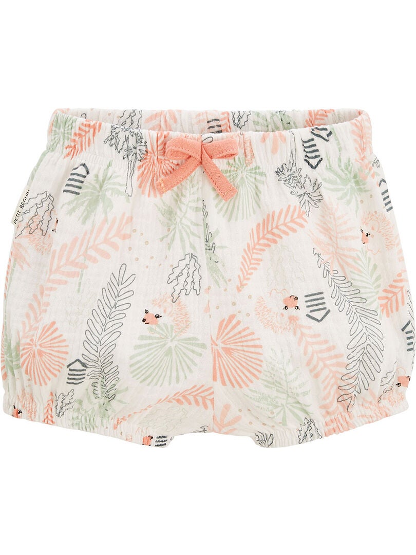 VERTBAUDET Lot De 2 Bloomers Bébé Gaze Coton Blanc 6 Mois (67 Cm) – Doux Et Respirant Pour L’Été
