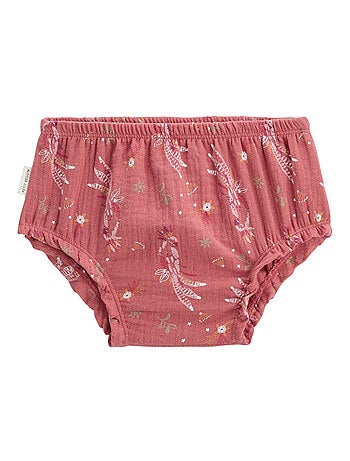 Lot de 2 bloomers bébé en gaze de coton Fiesta
