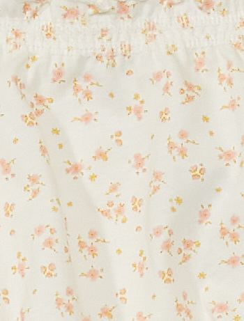 Lot De 2 Bloomers Eco Concus Bebe Fille Blanc Kiabi 5 00