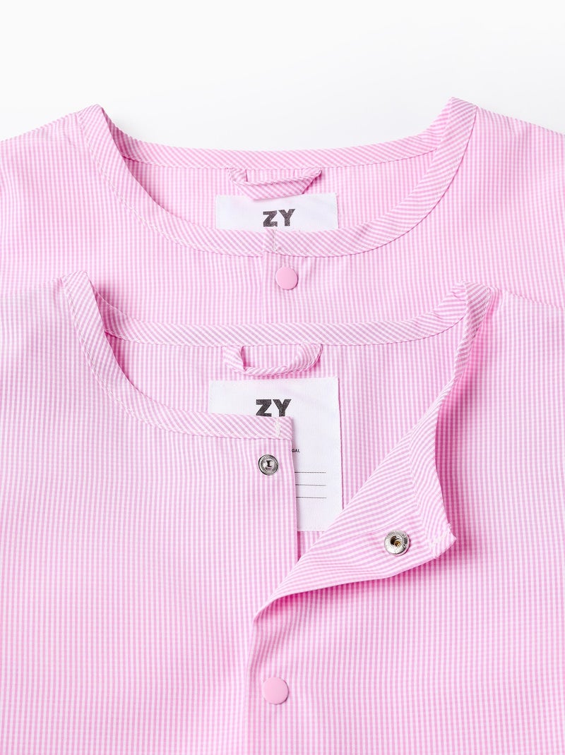 Lot de 2 Blouses DÉcole Vichy Rose clair - Kiabi