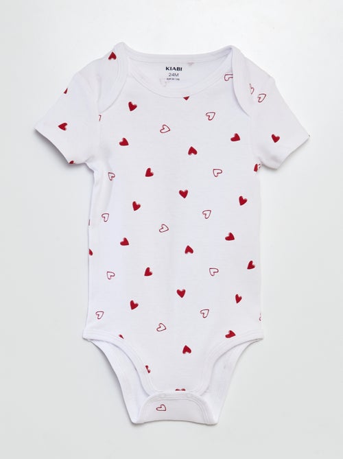 Lot de 2 bodies - Saint-valentin - Kiabi