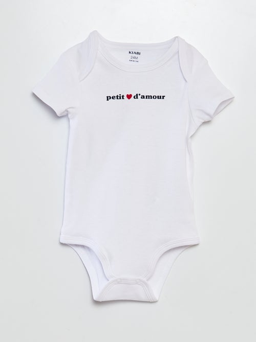 Lot de 2 bodies - Saint-valentin - Kiabi