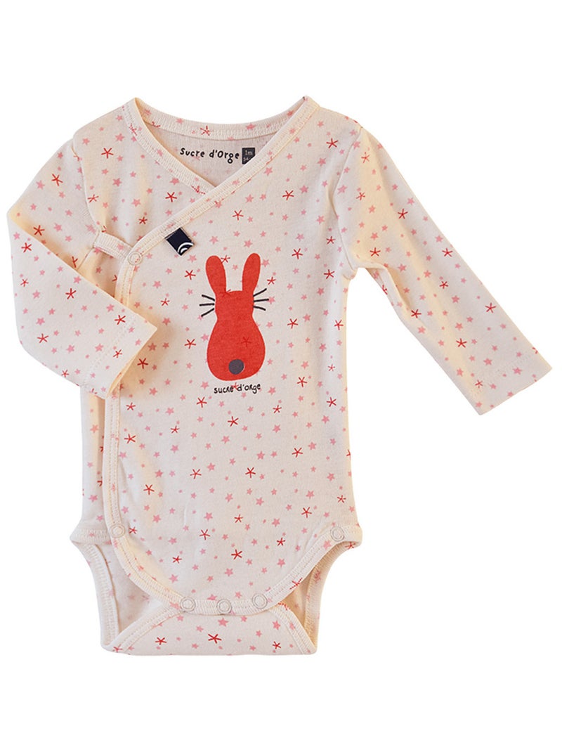 LOT DE 2 BODIES 1ER AGE DIGGY Rose - Kiabi
