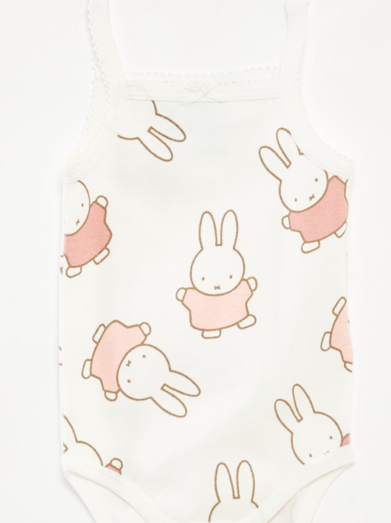 Lot de 2 bodies à fines bretelles 'Miffy' - 2 pièces BEIGE - Kiabi