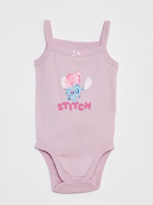 Lot de 2 bodies à fines bretelles 'Stitch' - Kiabi