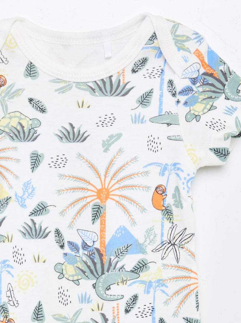 Lot de 2 bodies à imprimés 'Petit Béguin' VERT - Kiabi