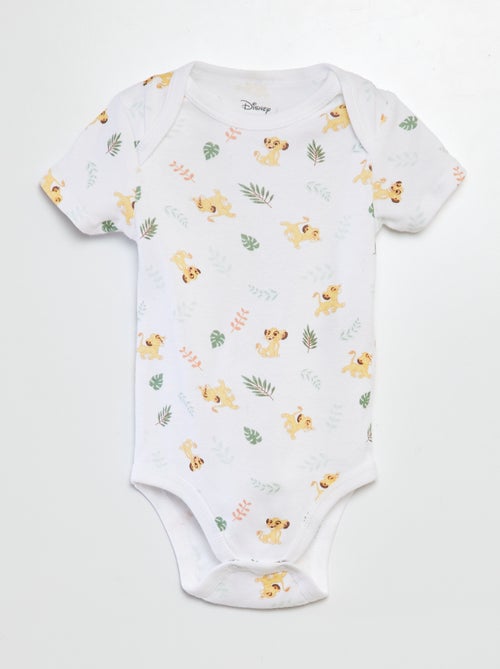 Lot de 2 bodies à manches courtes 'Simba' 'Disney' - Kiabi