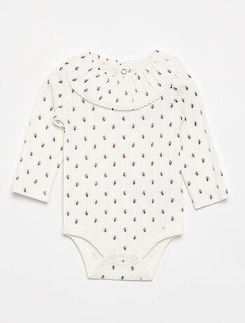 Lot de 2 bodies avec col fantaisie