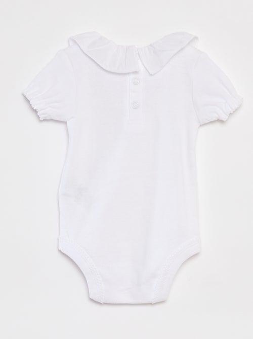 Lot de 2 bodies avec col fantaisiste - Kiabi