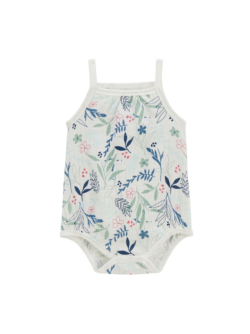 Lot de 2 bodies bébé à bretelles Dahlia Bleu - Kiabi