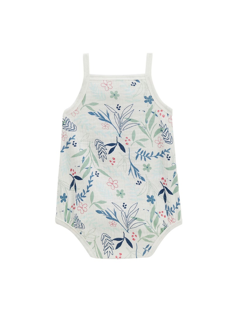 Lot de 2 bodies bébé à bretelles Dahlia Bleu - Kiabi