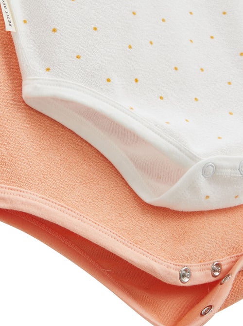 Lot de 2 bodies bébé à bretelles en éponge Bahamas - Kiabi