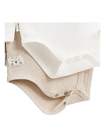 Lot de 2 bodies bébé col roulé manches longues Cracotte