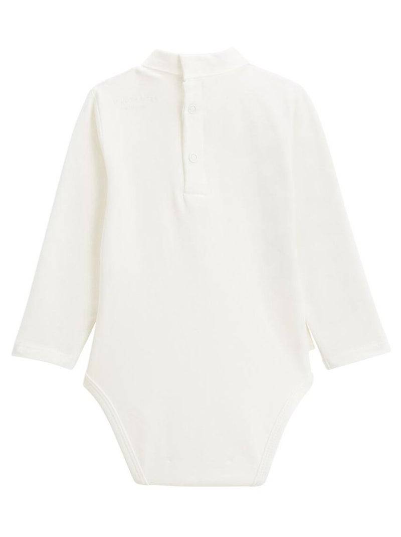 Lot de 2 bodies bébé col roulé manches longues Cracotte Ecru - Kiabi