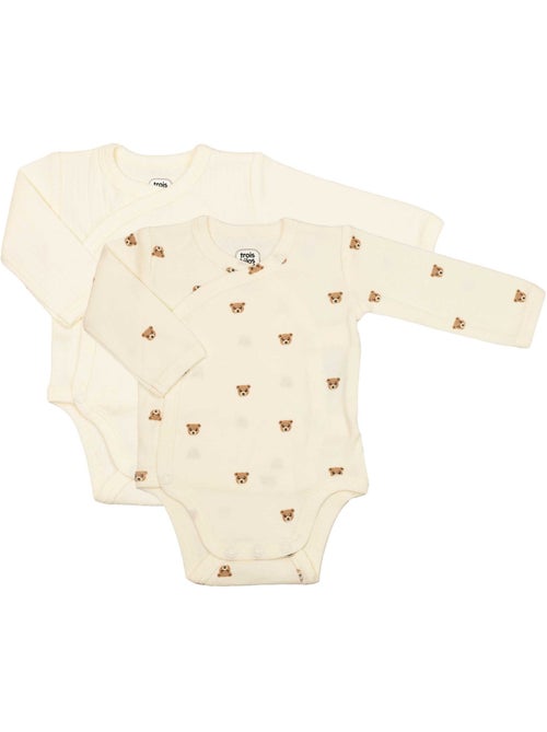 Lot de 2 bodies bébé - Kiabi