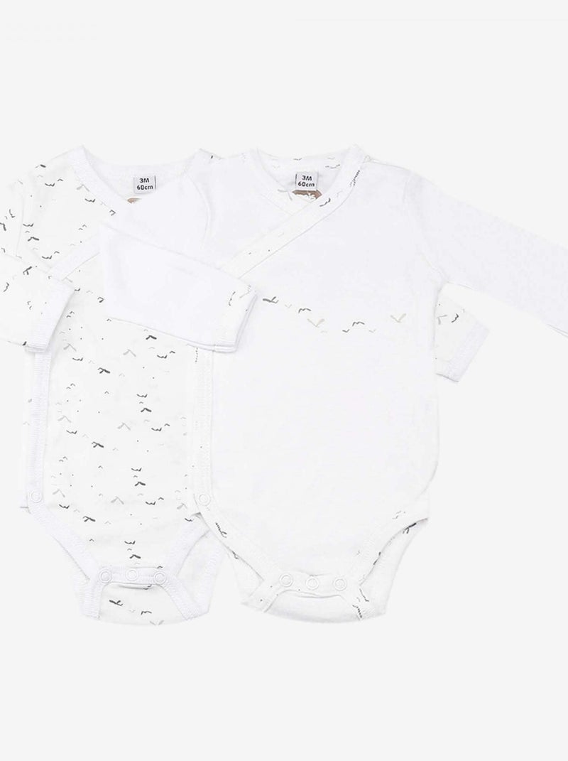 Lot De 2 Bodies Bébé Kinousses Blanc - Kiabi