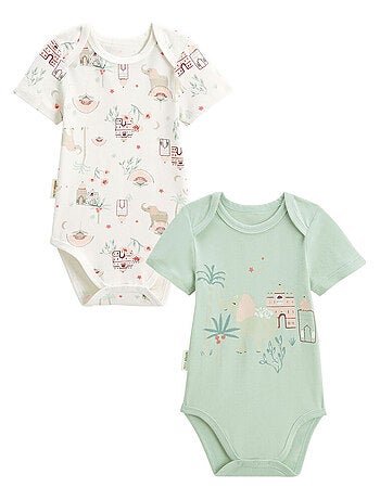 Lot de 2 bodies bébé manches courtes Arya