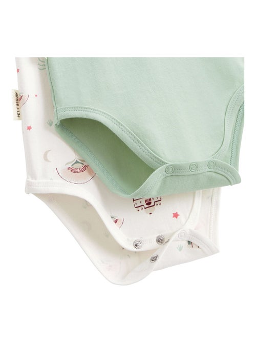 Lot de 2 bodies bébé manches courtes Arya - Kiabi