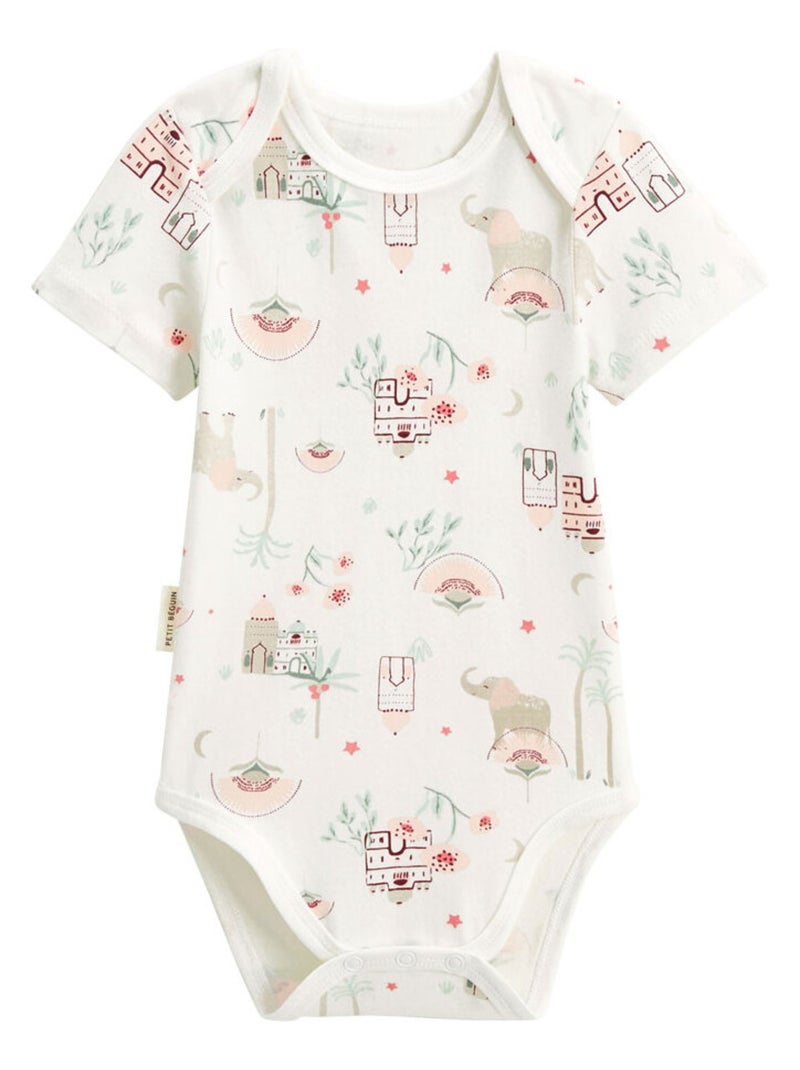 Lot de 2 bodies bébé manches courtes Arya Vert - Kiabi