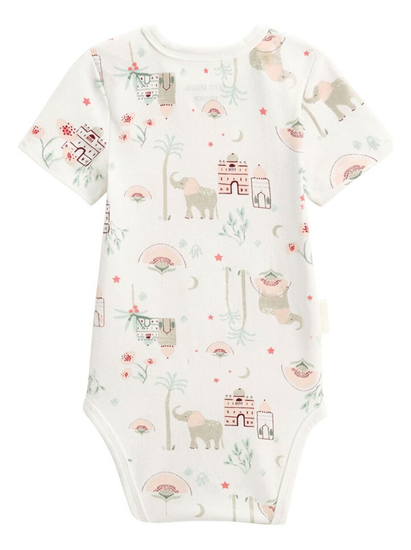 Lot de 2 bodies bébé manches courtes Arya Vert - Kiabi