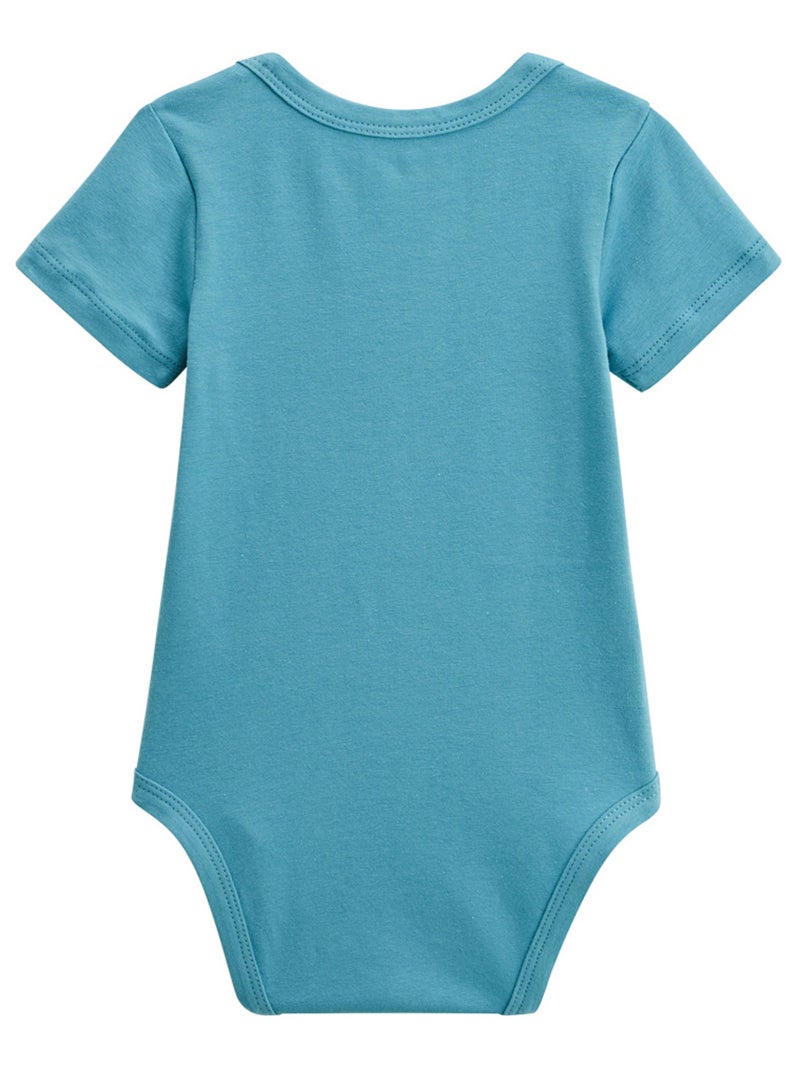 Lot de 2 bodies bébé manches courtes Athi Bleu - Kiabi