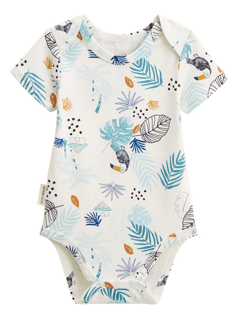 Lot de 2 bodies bébé manches courtes Athi Bleu - Kiabi