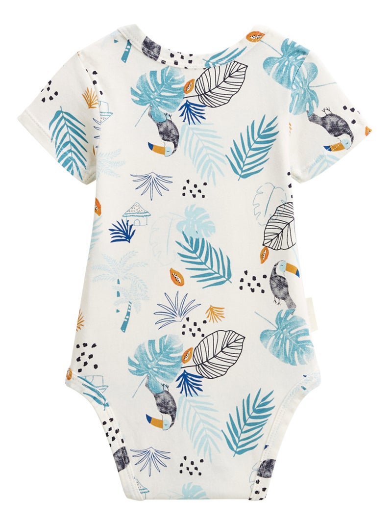 Lot de 2 bodies bébé manches courtes Athi Bleu - Kiabi