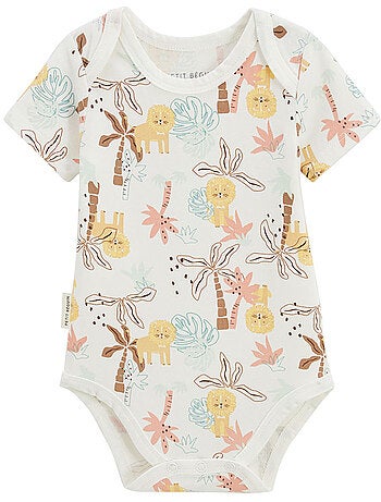 Lot de 2 bodies bébé manches courtes Auguste