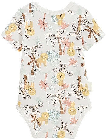 Lot de 2 bodies bébé manches courtes Auguste